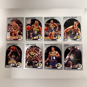 Vintage NBA Hoops Indiana Pacers Player Lot - 1990-91 Era Basketball Cards